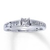 Thumbnail Image 0 of Previously Owned Engagement Ring 5/8 ct tw Princess-cut Diamonds 14K White Gold