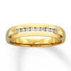 Thumbnail Image 1 of Previously Owned Men's Diamond Wedding Band 1/4 ct tw Round-cut 14K Yellow Gold - Size 10.25