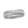 Thumbnail Image 0 of Previously Owned Men's Diamond Wedding Band 1/4 ct tw Round-cut 14K White Gold - Size 10.25