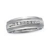 Thumbnail Image 0 of Previously Owned Men's Diamond Wedding Band 1/4 ct tw Round-cut 14K White Gold - Size 10.25