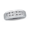 Thumbnail Image 0 of Previously Owned Men's Diamond Wedding Band 1 ct tw Round-cut 14K White Gold