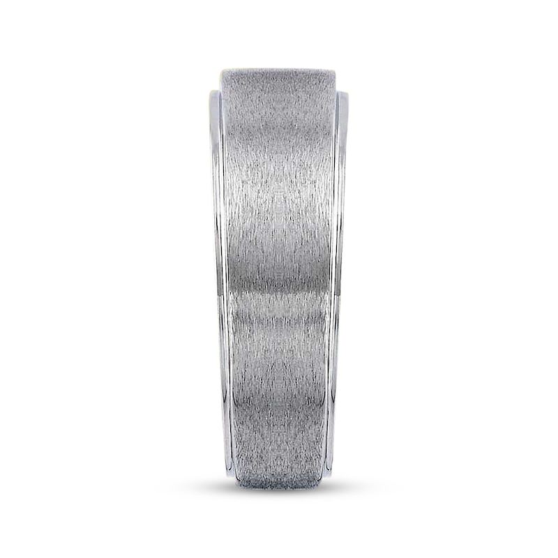 Main Image 2 of Previously Owned Men's Diamond Ring 1/4 ct tw Square-cut 14K White Gold