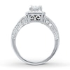 Thumbnail Image 2 of Previously Owned Diamond Engagement Ring 1-1/2 ct tw Princess-cut 14K White Gold