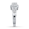 Thumbnail Image 3 of Previously Owned Diamond Engagement Ring 1-1/2 ct tw Princess-cut 14K White Gold