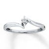 Thumbnail Image 1 of Previously Owned Promise Ring 1/20 carat Diamond 10K White Gold