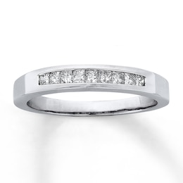 Previously Owned Anniversary Band 1/4 ct tw Princess-cut Diamonds 14K White Gold