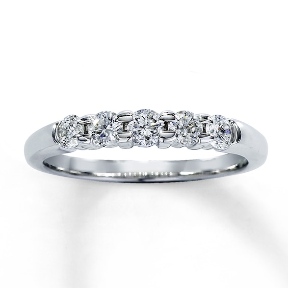 Previously Owned Anniversary Band 1/2 ct tw Round-cut Diamonds 14K White Gold