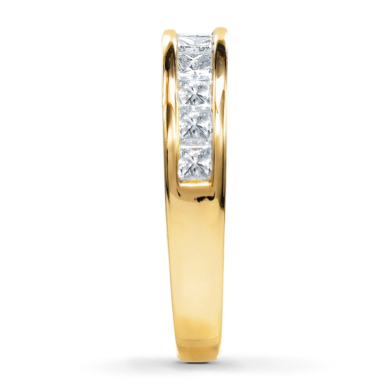 Previously Owned Anniversary Band 1 ct tw Princess-cut Diamonds 14K Yellow Gold