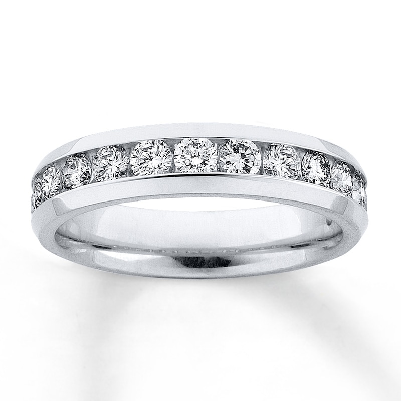 Main Image 1 of Previously Owned Anniversary Band 1 ct tw Round-cut Diamonds 14K White Gold