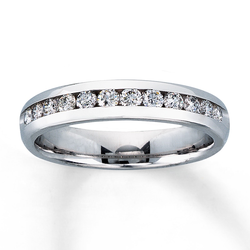 Main Image 1 of Previously Owned Anniversary Band 1/2 ct tw Round-cut Diamonds 14K White Gold