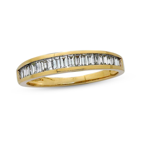 Previously Owned Diamond Wedding Band 1/2 ct tw Baguette-cut Diamonds 14K Yellow Gold