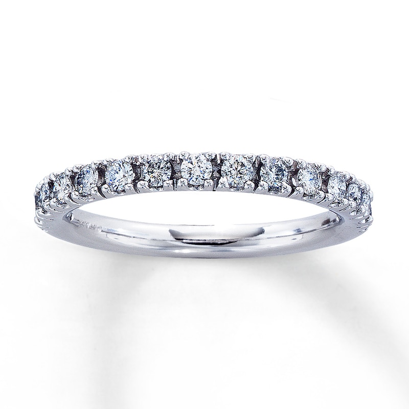 Main Image 1 of Previously Owned Anniversary Band 1/2 ct tw Round-cut Diamonds 14K White Gold