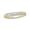 Thumbnail Image 1 of Previously Owned Baguette & Round-Cut Diamond Anniversary Band 1/2 ct tw 14K Yellow Gold