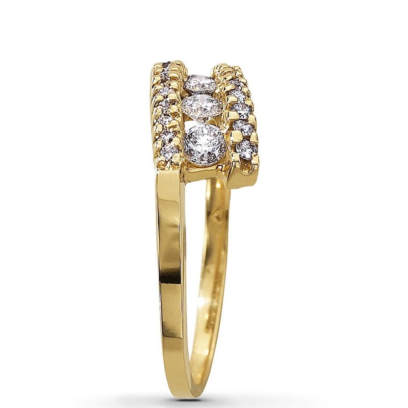 Main Image 3 of Previously Owned Diamond Journey Ring 1/2 ct tw 14K Yellow Gold
