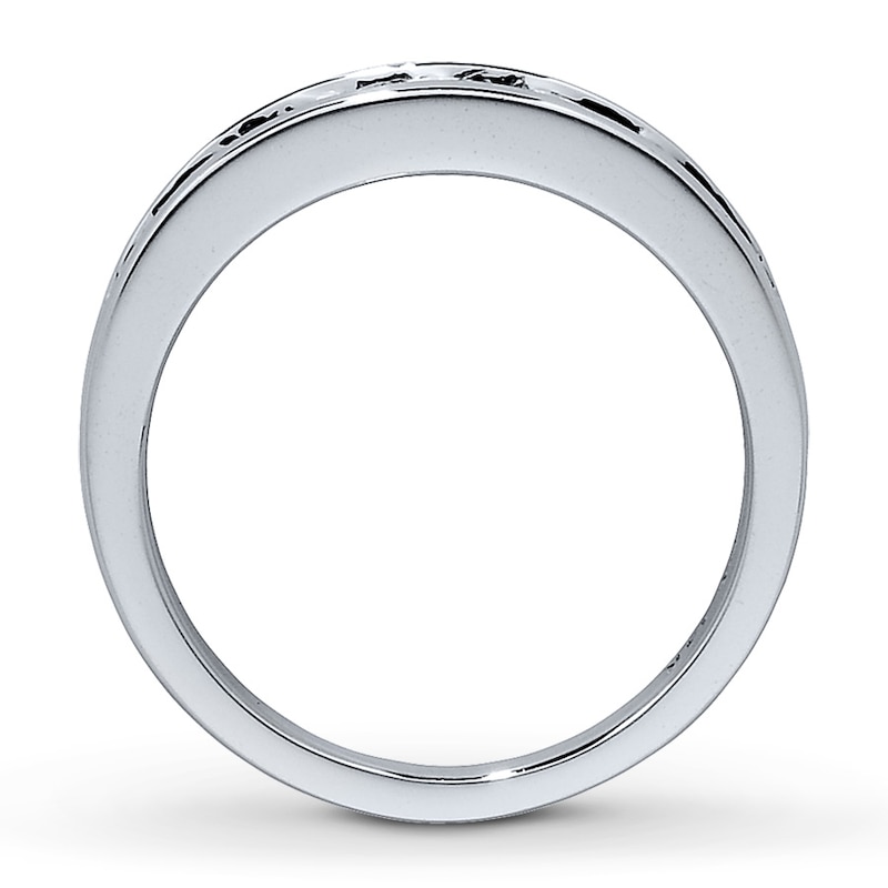 Main Image 2 of Previously Owned Diamond Anniversary Band 1/2 ct tw Princess-cut 14K White Gold