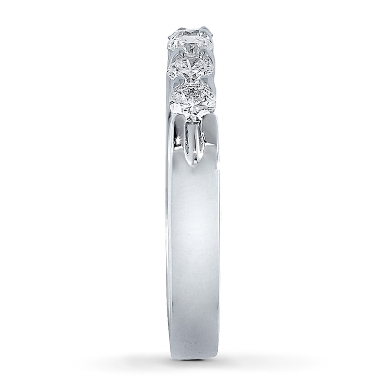 Main Image 3 of Previously Owned Diamond Anniversary Band 1/2 ct tw Round-cut 14K White Gold
