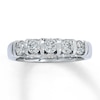 Thumbnail Image 1 of Previously Owned Diamond Anniversary Ring 1 cttw 14K White Gold Size 7