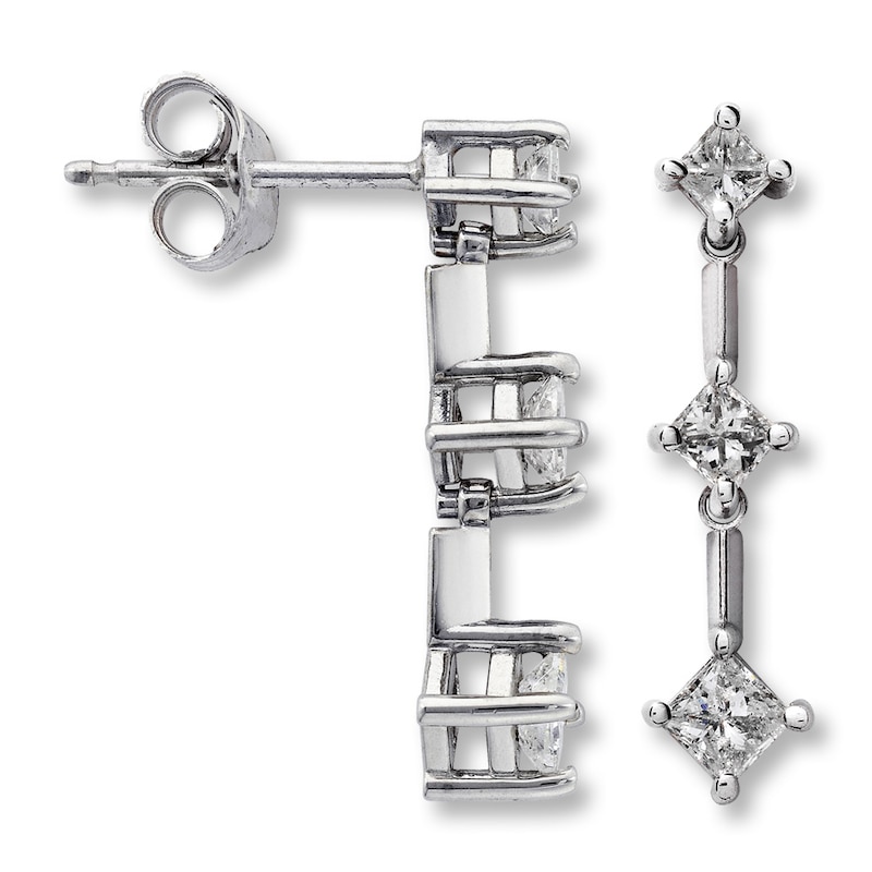 Main Image 1 of Previously Owned Diamond Earring 1/2 ct tw 14K White Gold