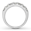 Thumbnail Image 2 of Previously Owned Diamond Anniversary Band 3/4 cttw Round & Baguette 14K White Gold