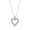 Thumbnail Image 1 of Previously Owned Heart Necklace 1/4 cttw Diamonds 14K White Gold 18&quot;