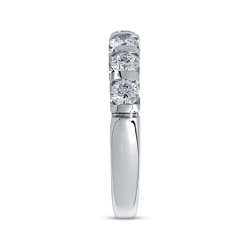 Main Image 3 of Previously Owned Diamond Anniversary Band 1 ct tw Round-cut 18K White Gold