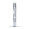 Thumbnail Image 3 of Previously Owned Diamond Eternity Band 1/2 ct tw 14K White Gold - Size 6