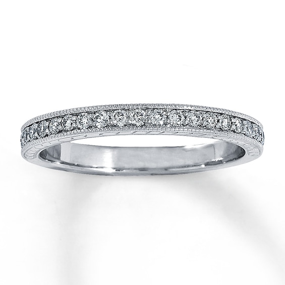 Previously Owned Women's Diamond Band 1/4 ct tw Round-Cut 14K White Gold
