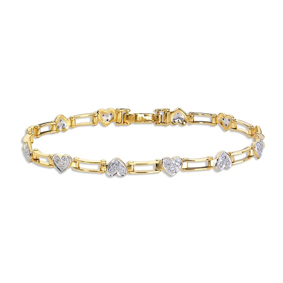 Previously Owned Bracelet 1/5 ct tw Diamonds 10K Yellow Gold