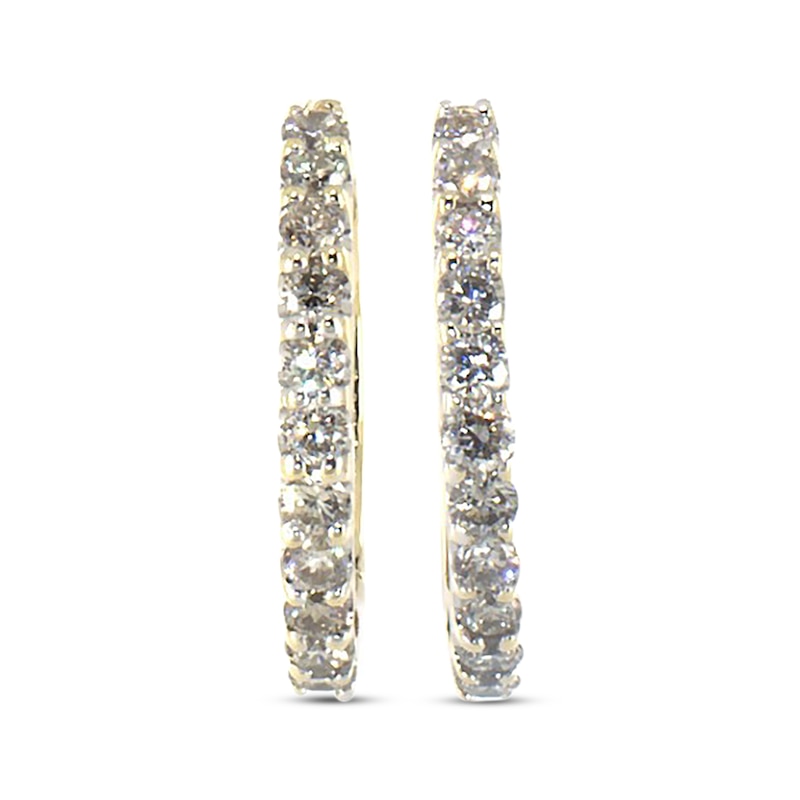 Previously Owned Hoop Earrings 1 ct tw Diamonds 10K Yellow Gold