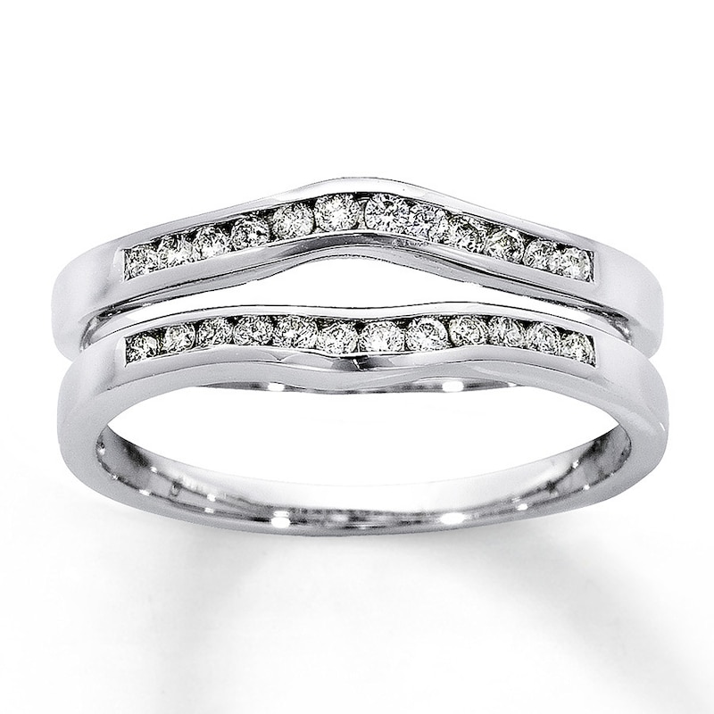 Main Image 1 of Previously Owned Diamond Enhancer Ring 1/4 ct tw 14K White Gold