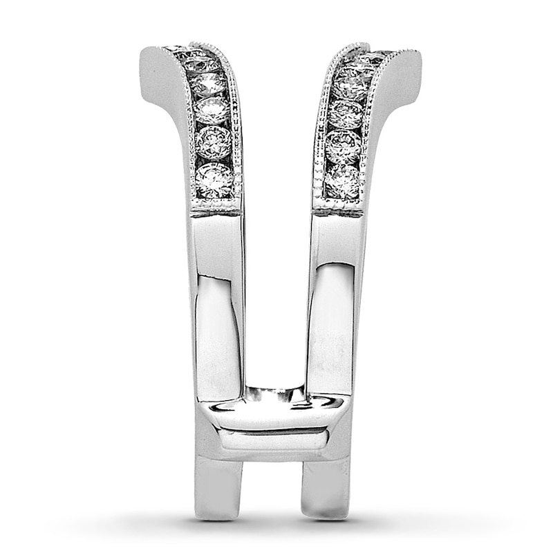 Main Image 3 of Previously Owned Diamond Enhancer Ring 1/2 ct tw Round-cut 14K White Gold