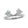 Thumbnail Image 0 of Previously Owned Diamond Enhancer Ring 1/4 ct tw Round & Baguette-cut 14K White Gold