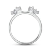 Thumbnail Image 1 of Previously Owned Diamond Enhancer Ring 1/4 ct tw Round & Baguette-cut 14K White Gold