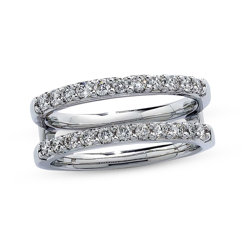 Previously Owned Diamond Enhancer Ring 1/2 ct tw Round-cut 14K White Gold