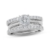 Thumbnail Image 3 of Previously Owned Diamond Enhancer Ring 1/2 ct tw Round-cut 14K White Gold