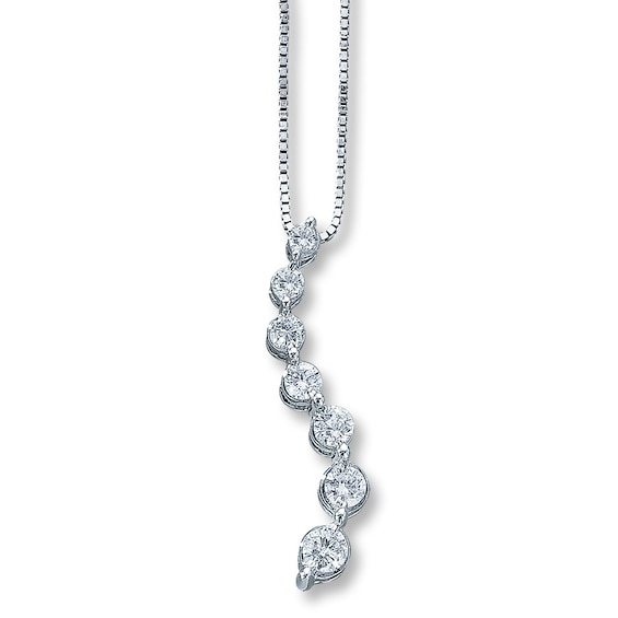 Previously Owned Necklace 1/4 ct tw Diamonds 14K White Gold