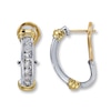 Thumbnail Image 0 of Previously Owned Earrings 1 ct tw Diamonds 14K Two-Tone Gold