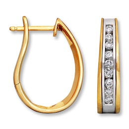 Previously Owned Earrings 1/2 ct tw Diamonds 14K Yellow Gold