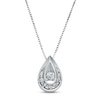 Thumbnail Image 1 of Previously Owned Diamond Teardrop Necklace 1/4 ct tw Round-cut 14K White Gold 18&quot;