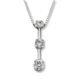 Previously Owned Necklace 1/2 ct tw Diamonds 14K White Gold