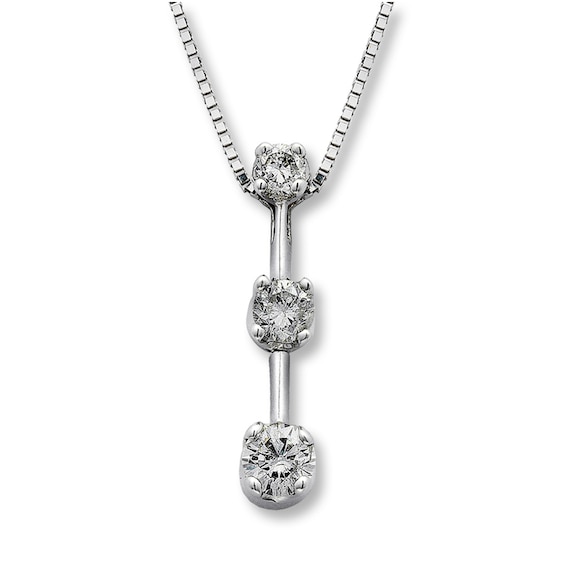 Previously Owned Necklace 1/2 ct tw Diamonds 14K White Gold