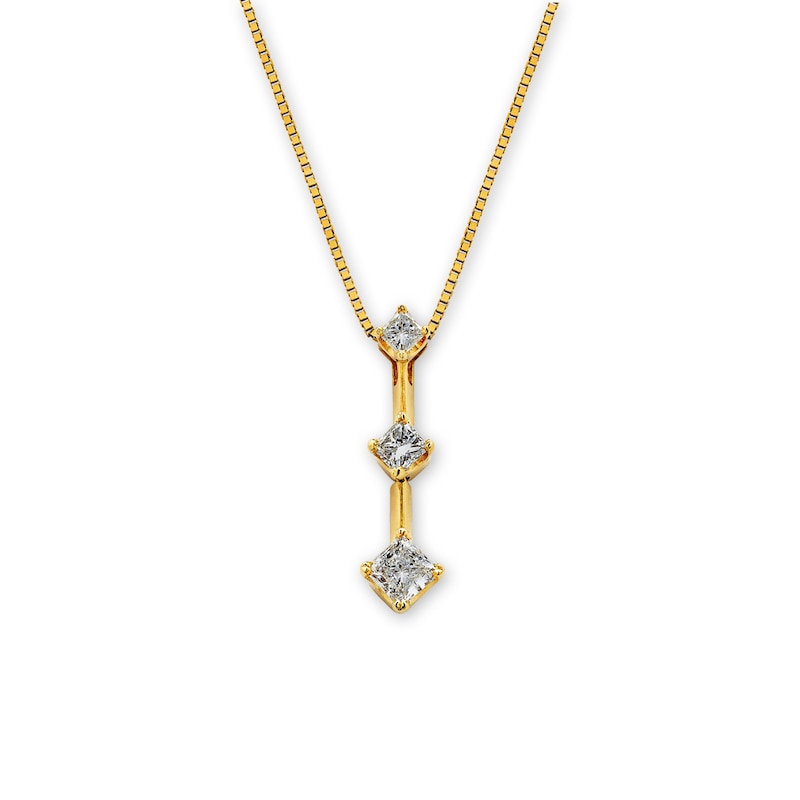 Previously Owned Diamond Necklace 1/2 ct tw 14K Yellow Gold