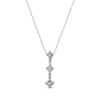 Thumbnail Image 1 of Previously Owned 3-Stone Necklace 1/2 ct tw Diamonds 14K White Gold 17&quot;