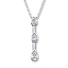 Thumbnail Image 1 of Previously Owned Diamond Necklace 1/2 ct tw 14K White Gold