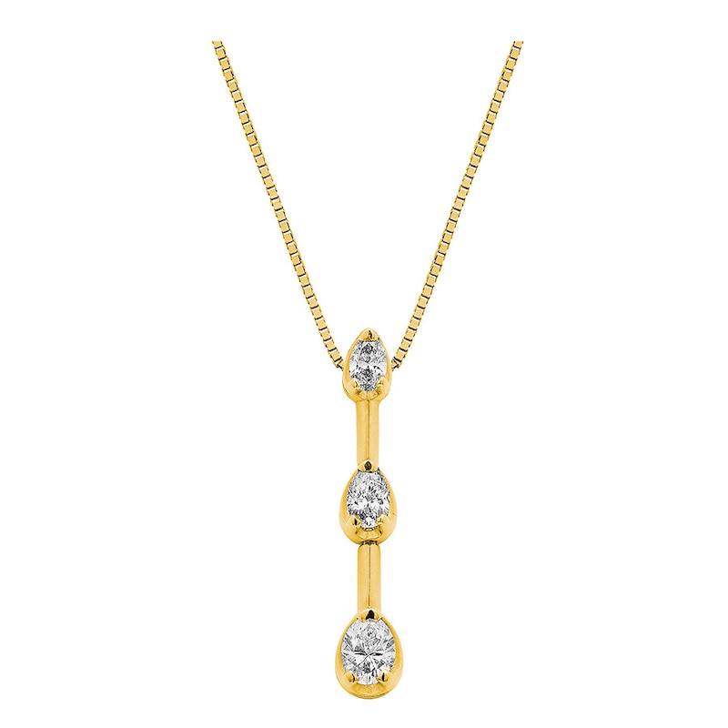 Previously Owned Diamond Necklace 1/2 ct tw 14K Yellow Gold