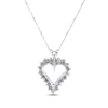 Thumbnail Image 1 of Previously Owned Diamond Heart Necklace 1 ct tw 10K White Gold