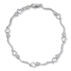 Thumbnail Image 2 of Previously Owned Bracelet Diamond Accents 10K White Gold
