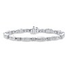 Thumbnail Image 1 of Previously Owned Diamond Bracelet 3 ct tw Princess/Round 14K White Gold