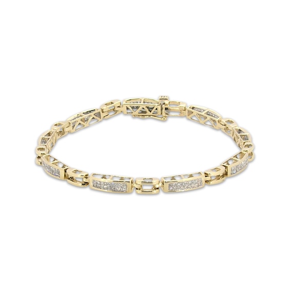 Previously Owned Diamond Link Bracelet 1-1/2 ct tw 14K Yellow Gold