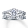 Thumbnail Image 3 of Previously Owned Enhancer Ring 1 ct tw Round-cut Diamonds 14K White Gold